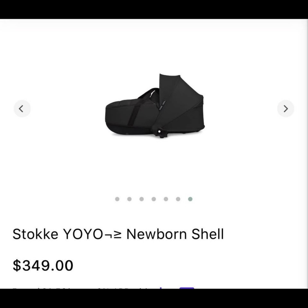 Stokke YOYO Newborn Shell bassinet